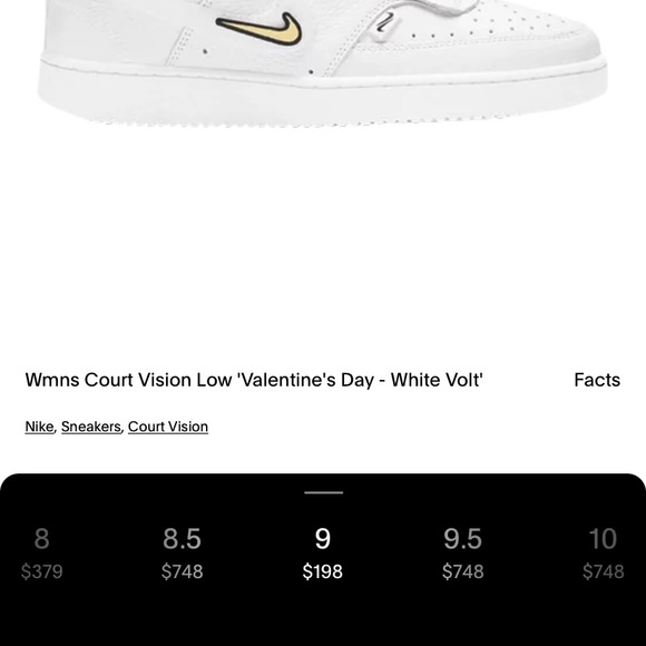 Nike Court Vision Low Valentines Day Addition - Picture 1 of 7